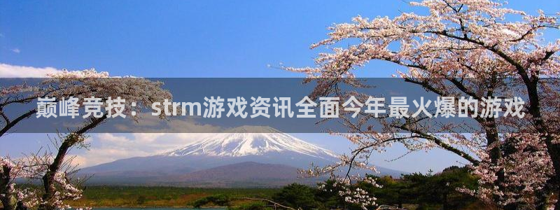 鼎点娱乐：巅峰竞技：strm游戏资讯全面今年最火爆的游戏